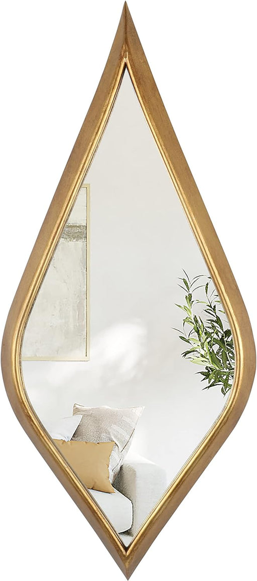 Asymmetrical Wall Mirror,Irregular Mirror Wall Decor,Entryway Mirror for Wall, Teardrop Mirror Decor 15.5" X35.5"