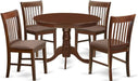 Mahogany 5-Piece Dining Table Set