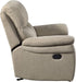 Lapointe Wall-Hugger Manual Double Reclining Sofa, Tan