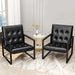Modern Faux Leather Accent Chair for Living Room
