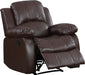 Resonance 83" Microfiber Double Reclining Sofa, Dark Brown