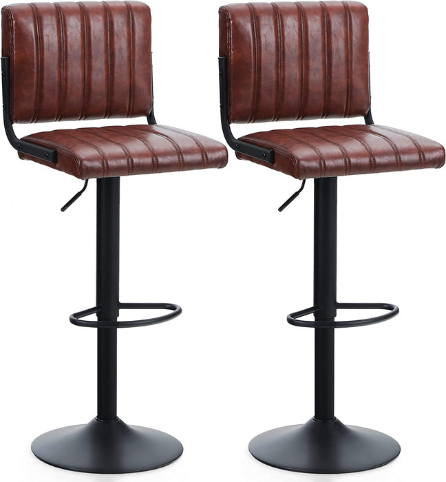 Modern Swivel Barstools, Set of 2