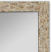 CHLOE'S Reflection Seashell Finish Rectangular Framed Wall Mirror 32" Height