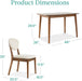 5-Piece Compact Mid-Century Modern Table & Chair Set