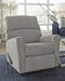 Light Gray Modern Nursery Manual Rocker Recliner