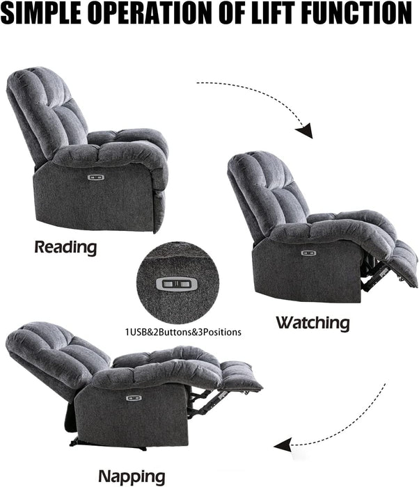 Electric Power Recliner Chairs with USB Charge Port