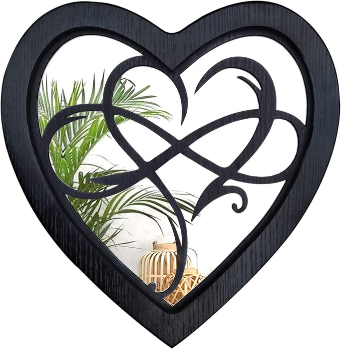 Rustic Farmhouse Heart Wall Mirror