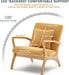 Coarse Linen Accent Chair for Modern Living