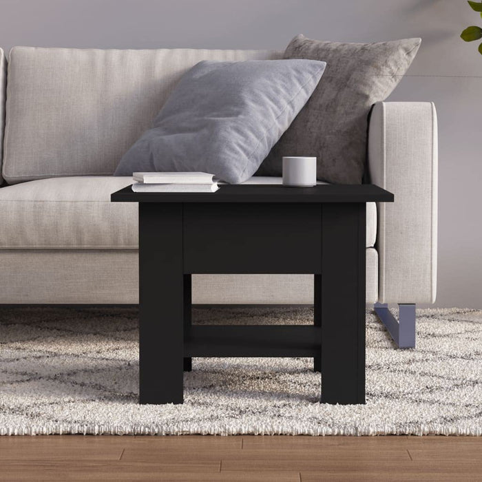 Industrial Square Coffee Table, Black