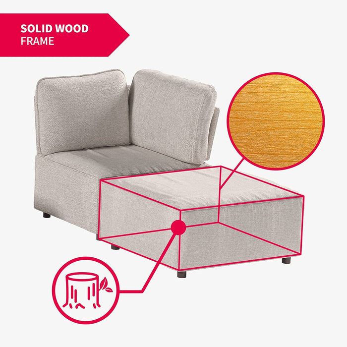 Modular Convertible Couch Set - Queen Sleeper, Beige