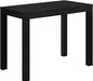 Black Parsons Desk with Drawer, 19.7D X 39W X 30H