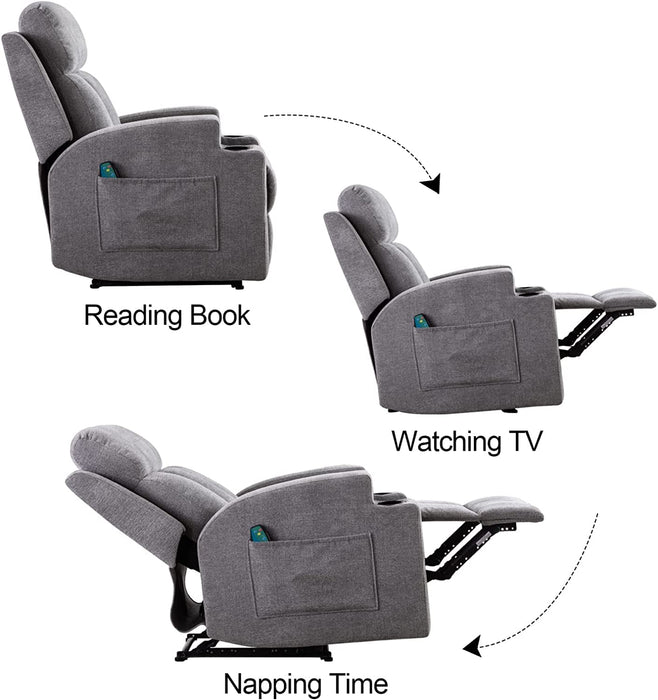 Manual Massage Recliner Chairs with Heat for Living Room