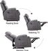 Manual Massage Recliner Chairs with Heat for Living Room