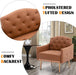 Modern Tufted Accent Chair with Gold Legs