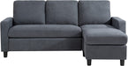 Linen L-Shaped Sectional Sofa