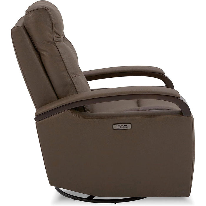 Chocolate Swivel Glider Rocker Recliner with USB Charge