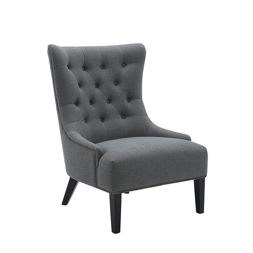 Kingsolver Tufted Accent Chair in Grey
