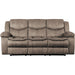 Bay Manual Double Reclining Sofa, Brown