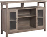 Gray Wash Retro Style Sideboard Buffet Table