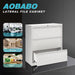 White 3-Drawer Lockable File Cabinet for Office/Home