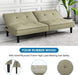 Sage Green Futon Sofa Bed for Small Spaces