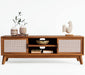 Jasper Console with Rattan Doors, 65 Inches