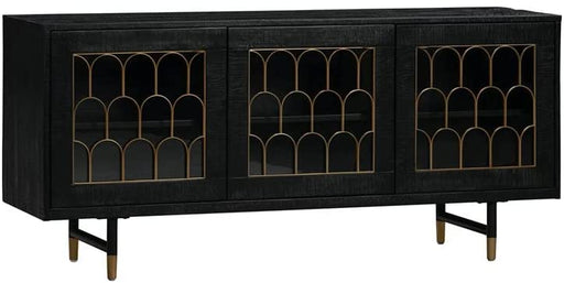 Gatsby Art Deco Buffet Table with Glass Doors
