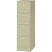 Commercial 4 Drawer Vertical File Cabinet - Putty