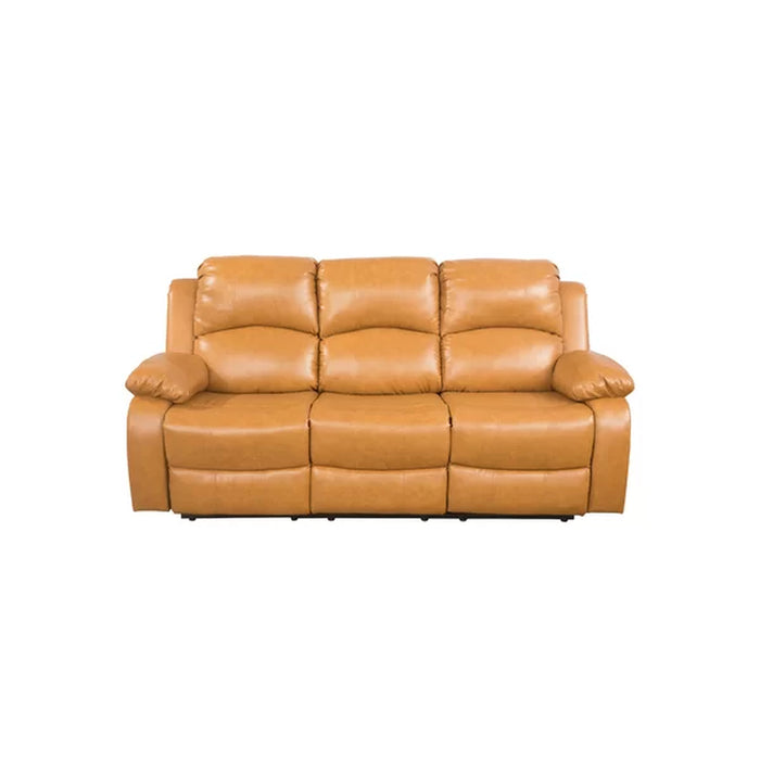 Toader 82'' Vegan Leather Reclining Sofa