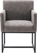 Set of 4 Upholstered Armchairs, Grey