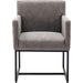 Set of 4 Upholstered Armchairs, Grey