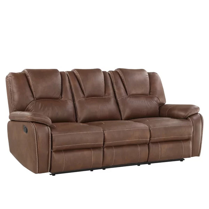 Gian 83.5'' Vegan Leather Reclining Sofa