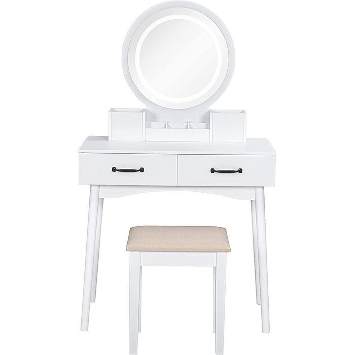 LED Lighted Makeup Vanity Set with Mirror