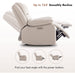 Electric Glider Reclining Chair, Cream