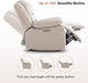 Electric Glider Reclining Chair, Cream