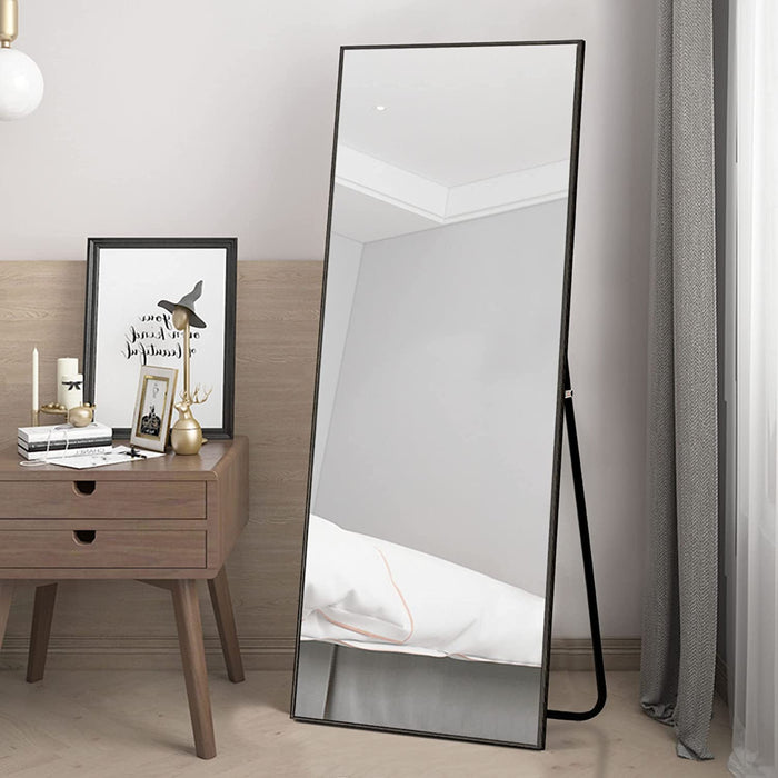 Boho Black Full Length Wall Mirror