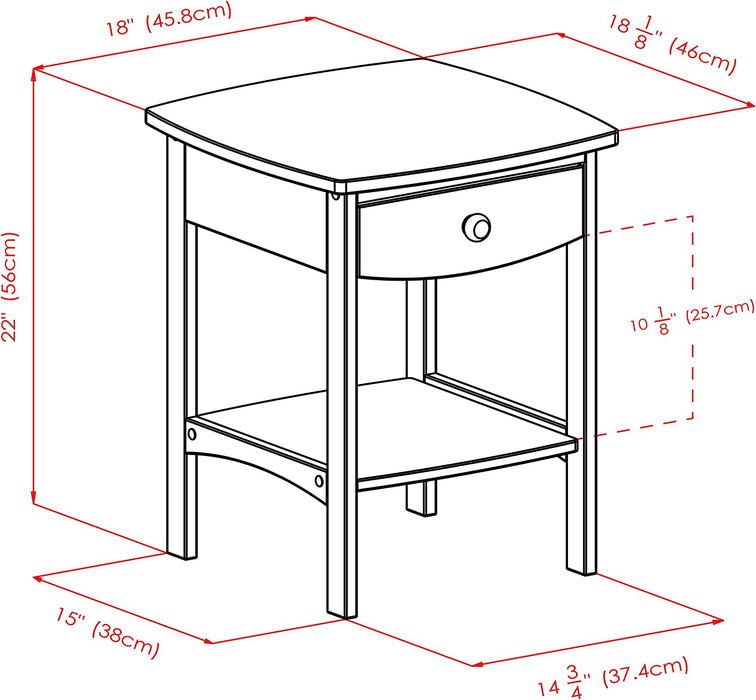 Walnut Claire Accent Table