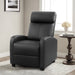 Black PU Leather Recliner Chair with Massage