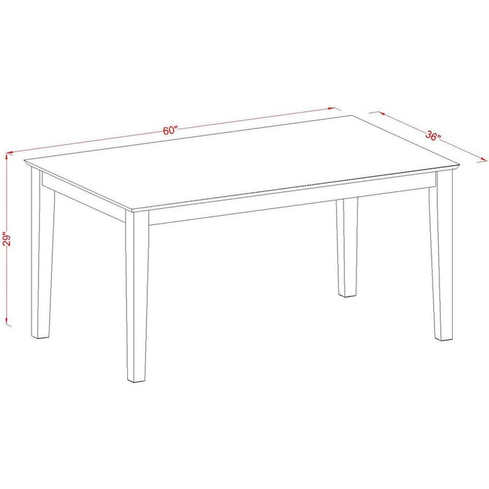 7-Piece CAP-W Dining Table Set