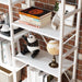 Industrial 5-Tier Bookshelf with Open Shelves