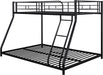 Heavy Duty Twin over Full Metal Floor Bunk Bed with Ladder