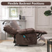 Brown Massage Recliner with Heat & Vibration