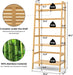 4-Tier Bamboo Ladder Shelf for Home Storage