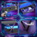 Carbon Fiber Black LED Gaming TV Stand