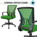 Ergonomic Green Mesh Office Chair with Armrests