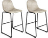 Industrial Beige Barstools, Set of 2