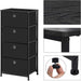 Black 4-Drawer Nightstand and Dresser