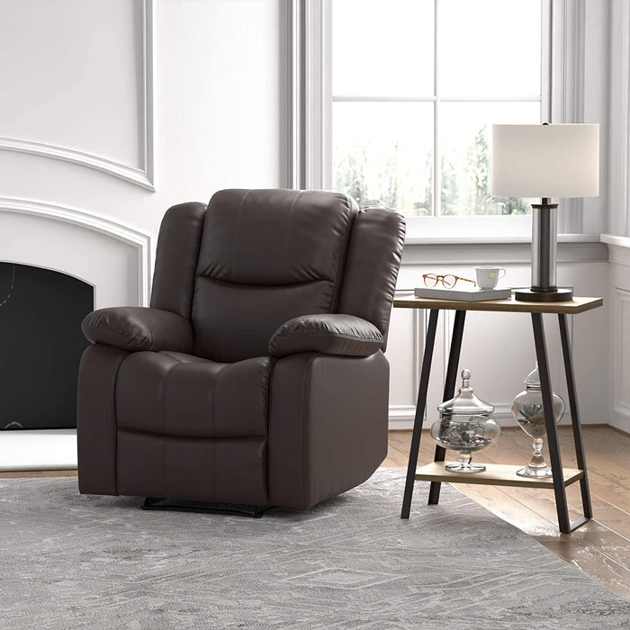 Brown Leather Recliner Chair