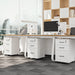 White Mobile File Cabinet with 3 Drawers