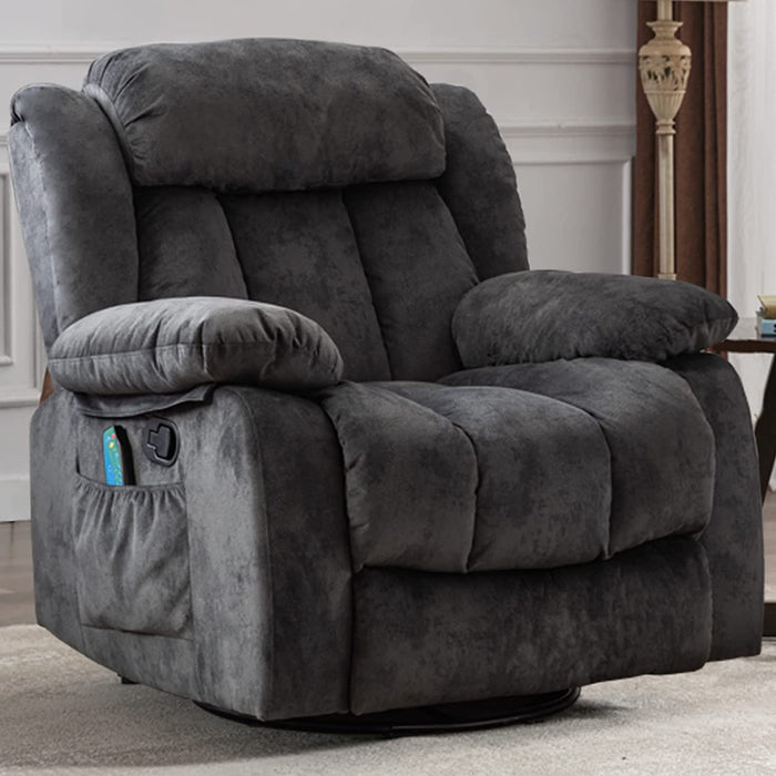 Massage Swivel Rocker Recliner with Heat and Vibration